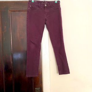 DL1961 Amanda Skinny Purple Jeans EUC Sz 28